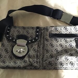 Guess Canvas Messenger Bag